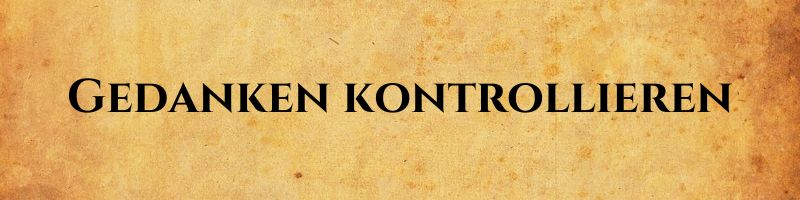 Zitate von Seneca - Gedanken kontrollieren